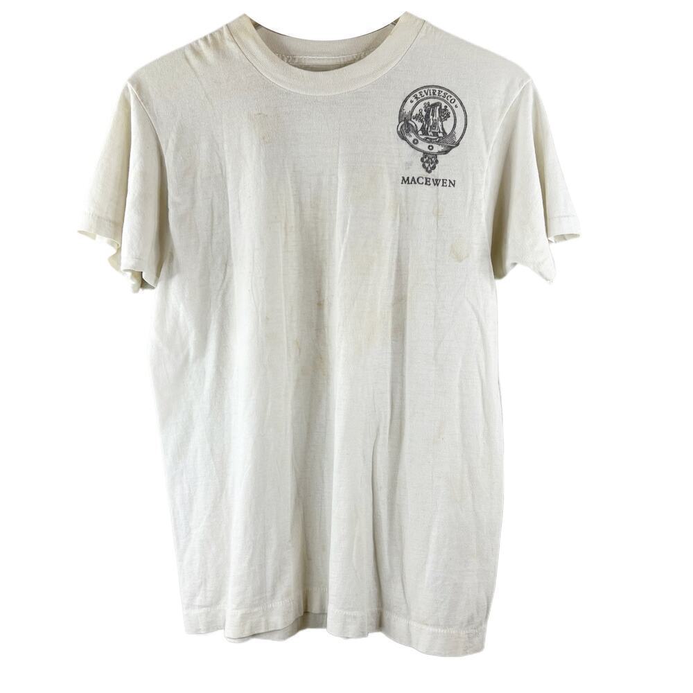 Vintage Clan‎ MacEwen Reviresco Oak Tree T-Shirt Size S